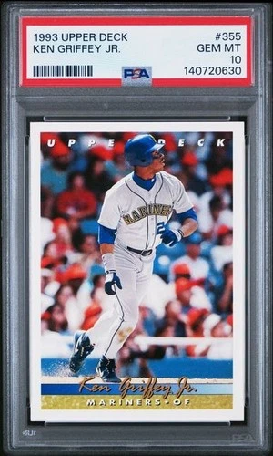 KEN GRIFFEY JR. 1993 UPPER DECK #355 PSA 10 GEM MINT Iconic Griffey Card