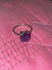 Woman’s Vintage Sterling Silver Amethyst Ring