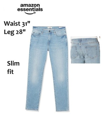 Amazon Essentials Herren Teenager Jungen Jeans Taille 31'', Bein 28'', Slim Fit. BQ77SR4D35