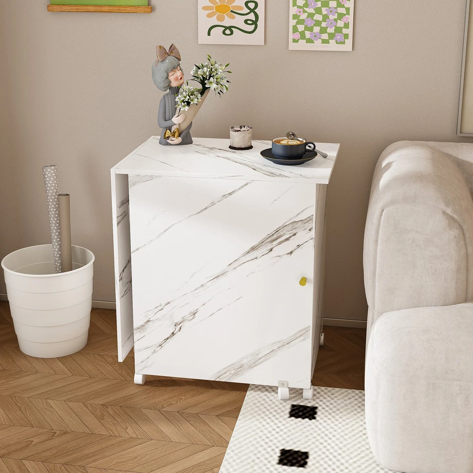 4-in-1 Folding Sewing Machine Table,Computer Desk & Kitchen Storage with Shelves - Image 4 of 4