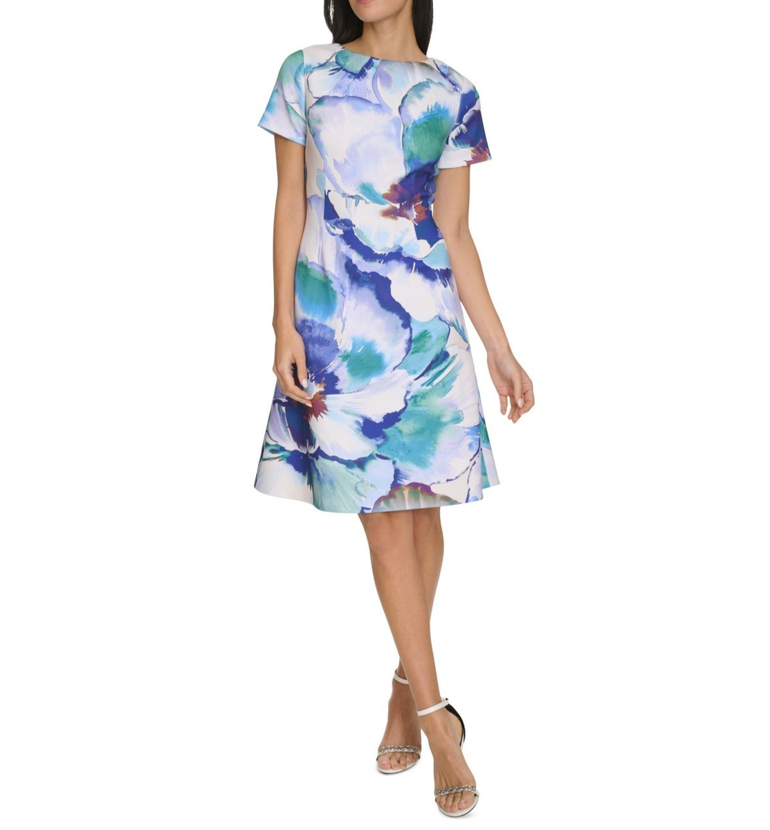 chinese dress ladies Calvin Klein Women's Tulip Sleeve A-Line Midi Dress, Black, 2 at Amazon  Women's Clothing store