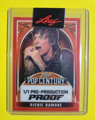 2024 Leaf Metal Pop Century - 1/1 Proof - Richie Ramone - Ramones