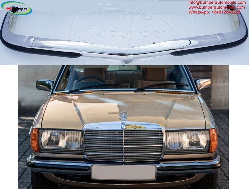 1976-1985 Mercedes-Benz W123 Coupe Front Bumper by Stainless Steel