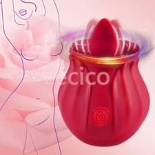 10 Speeds-Rose-Vibrator-Silicone-Powerful-Massager-Rechargeable Women Adult Gift