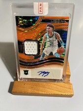 LaMelo Ball 2020 Panini Select Neon Orange 16/30 Rookie Jersey Auto Patch RPA RC