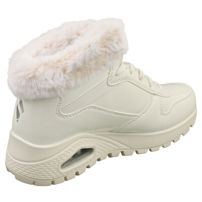 Skechers Uno Rugged Fiesty Winter Womens Fashion Boots in White