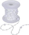 Vertical Blind Beaded Clip Bottom Chain -  89mm/3.5inch  - Sold By The Metre