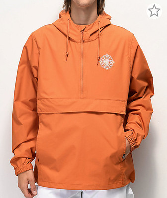 rust anorak jacket