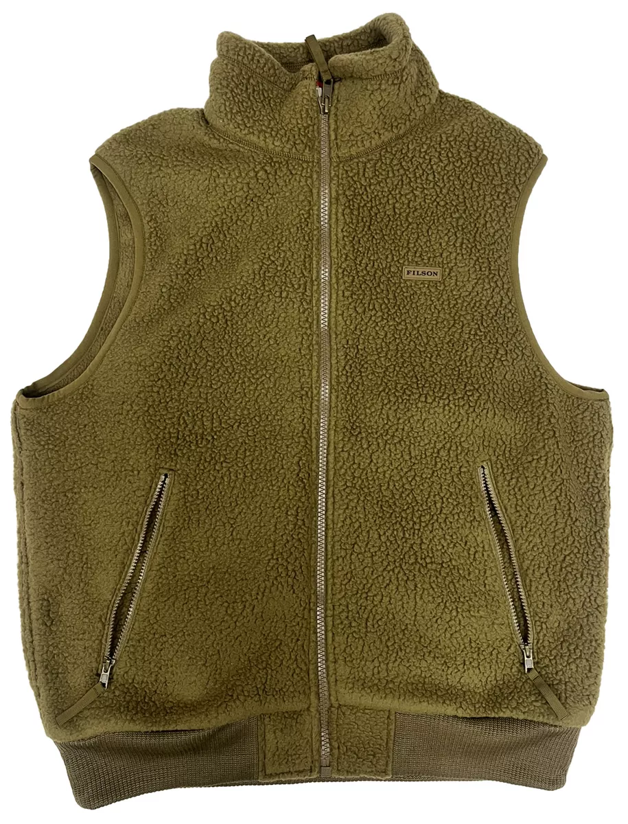 Filson Sherpa Fleece Vest 20192628 Marsh Olive Dark Army Retro CC