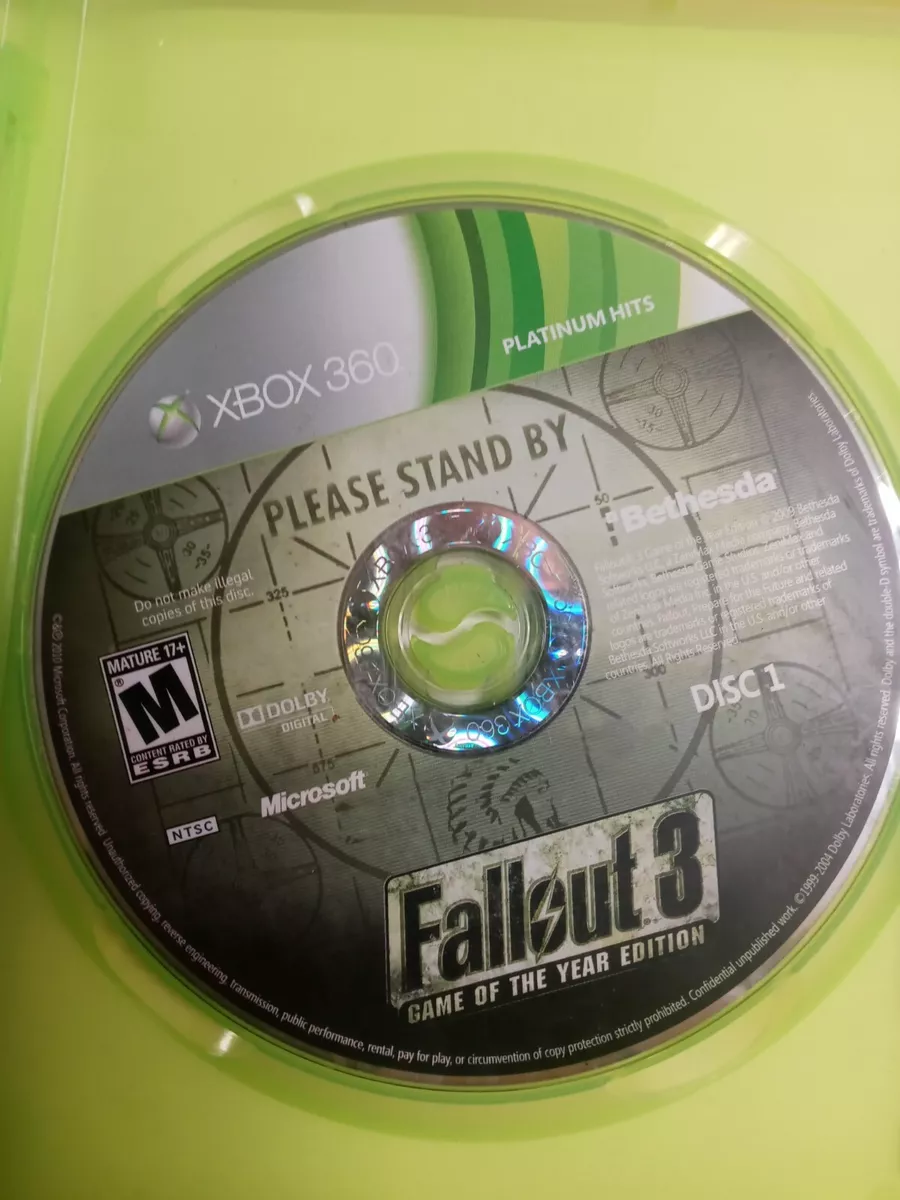 Jogo Fallout 3 Game Of The Year Edition Xbox 360 Física Pal