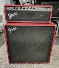 Fender Prosonic Amp Head & Custom Shop Tone Master 4-12" Speaker Cab Red Tolex