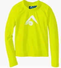 Kanu Surf Boys Platinum Rash Guard Yellow Long Sleeve Size 12 00935