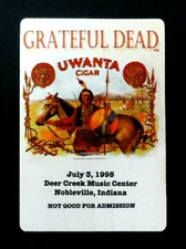 Grateful Dead Backstage Pass Deer Creek Indiana 7/3/95 7/3/1995 Native American