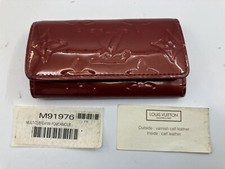LOUIS VUITTON Red Vernis Multicl s 4 4-Key Holder Case Free Shipping