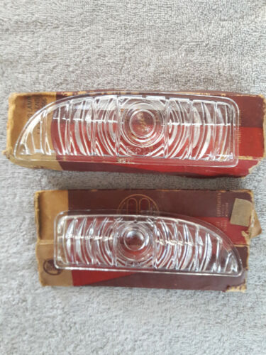 Pair NOS 1942 Plymouth Special Deluxe Parking Light Lens Part #: 938966/938967 - Picture 1 of 11