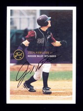 2000 JUST #46 JOSH HAMILTON AUTOGRAPHED SIGNED HUDSON VALLEY RENEGADES EARLY PRC
