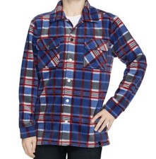 Quiksilver Youth Fleece Shirt Jacket Youth Large 14/16 Blue New