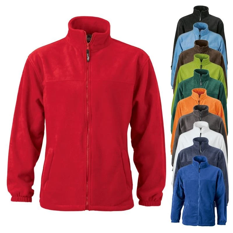 Fleecejacke Full-Zip, schwere Fleece-Qualität, S - 4XL  | James & Nicholson