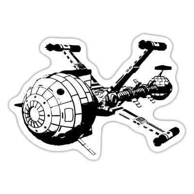 SPREADSHIRT Captain Future - Comet Aufkleber Sticker, max. 10 x 10 cm, 10 x 10 cm, Mattweiß