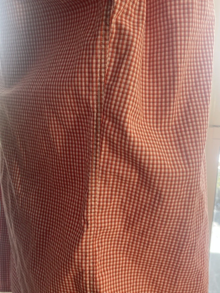 Camisa xadrez masculina manga longa Nautica tamanho 16 34/35 botão frontal 100% algodão - Imagem 4 de 4