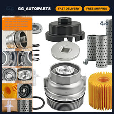 Aluminum Oil Filter Housing Cap Assembly Kit Compatible With Oe 15620-31060 0 Aluminum Oil Filter Housing Cap Assembly Kit Compatible With Oe 15620-31060 0