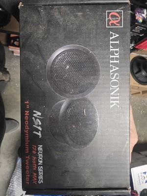 Alphasonik NS1T Neuron Series 1'' 120 Watts 4-Ohms Silk Dome Tweeter (Pair)