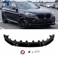 Front Lip Splitter Kit For 22-25 Bmw X3 X4 G01 G02 Lci M-sport Gt-style Front Lip Splitter Kit For 22-25 Bmw X3 X4 G01 G02 Lci M-sport Gt-style