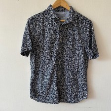 Banana Republic Luxe Poplin Slim Fit Shirt Mens Medium Blue Collared Button Up