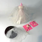 Vintage Barbie Wedding Day Set 972 Gown Veil Bouquet Shoes Gloves Garter 1959-62