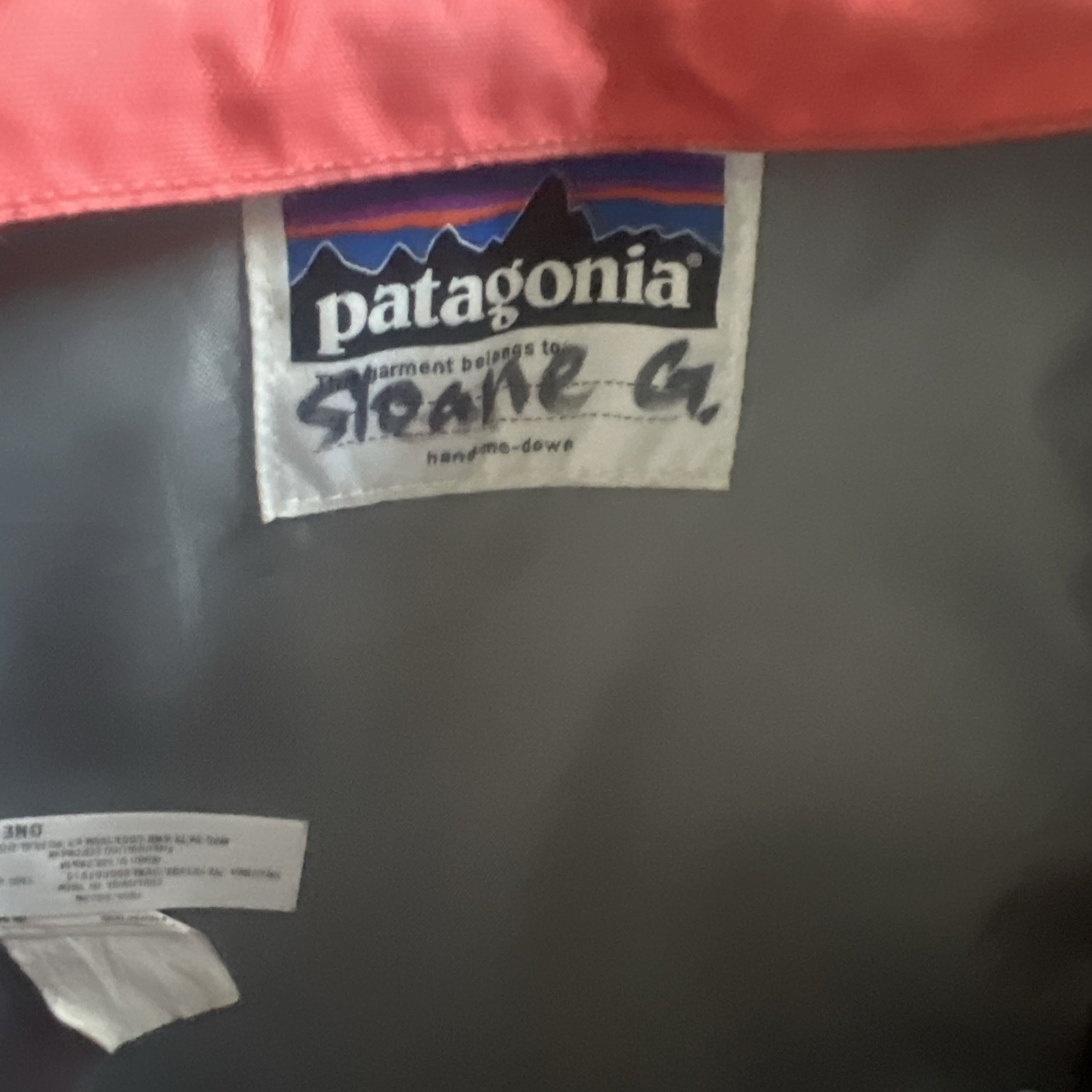 Vtg Patagonia Backpack Small Poco 121 14” x 9” Light Pink Peach Gray thumbnail 6