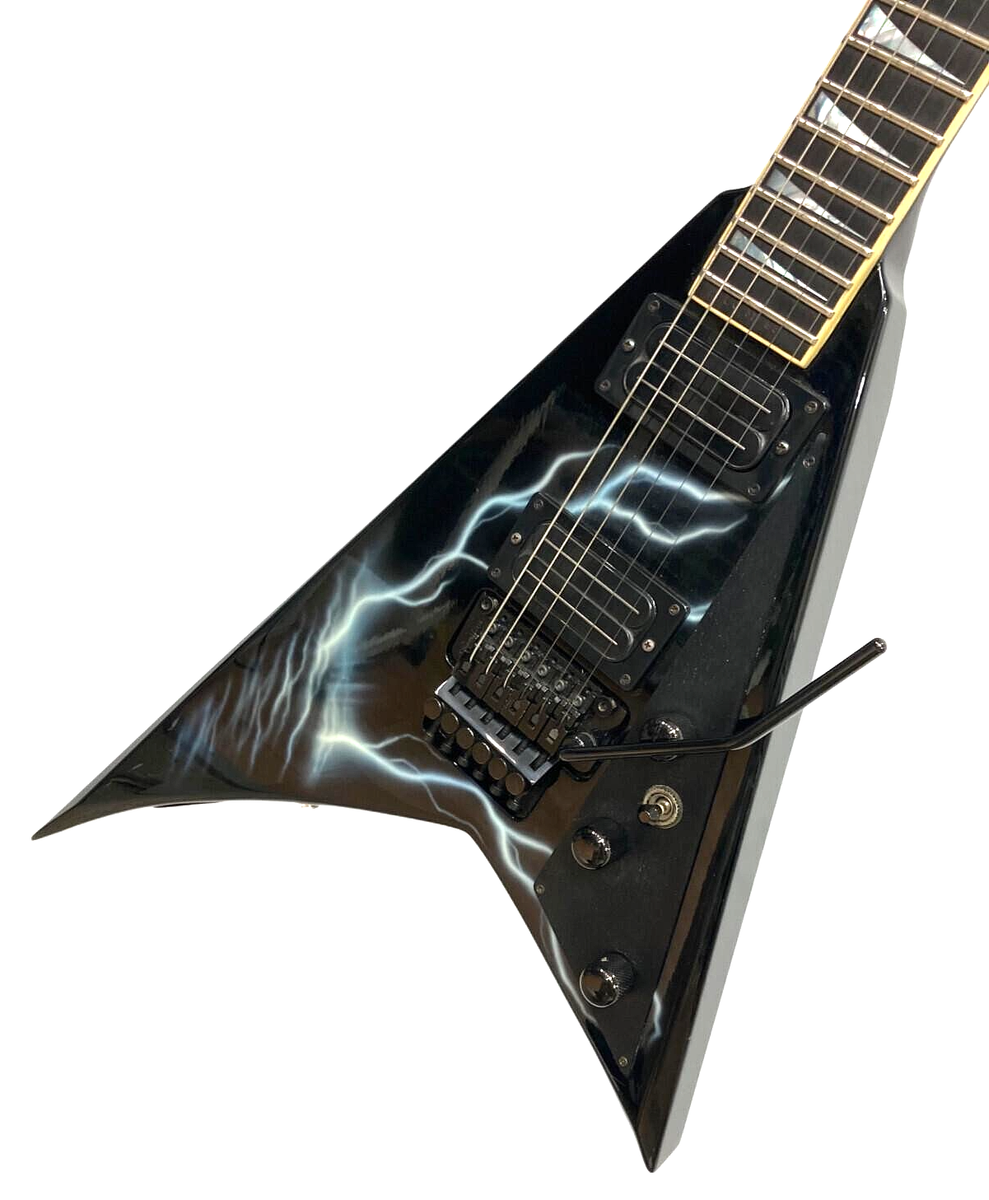 Jackson RR1 USA 1995 Lightning Sky Pre-Fender Neck-Thru Rhoads V