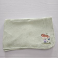 Circo Target green thermal baby blanket cat mouse waffle weave