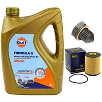 MotoröL Filter Set 5W-30 4 Liter + ÖLablassschraube FüR Audi 80 VW Polo Golf II