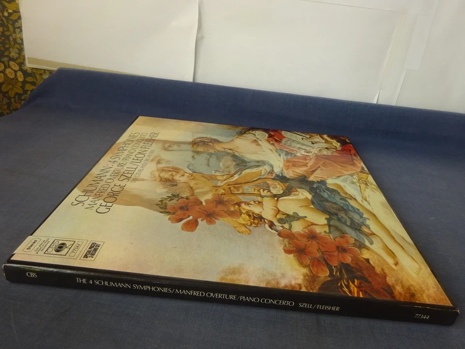 SCHUMANN - 4 SYMPHONIES etc 3LP BOX, George Szell, Leon Fleisher, CBS 77344 - Image 3 of 4
