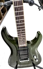 LTD by ESP Stephen Carpenter Guitar SC-500 See Thru Green Deftones Duncan PU