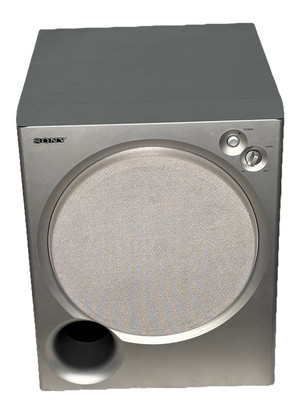 SONY Home Theater Powered Subwoofer SA-WMSP76 Active Silver Grey Sub Box NICE !!