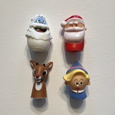 Rudolph Christmas Finger Puppets 24 Pieces New Rubber Finger Puppets