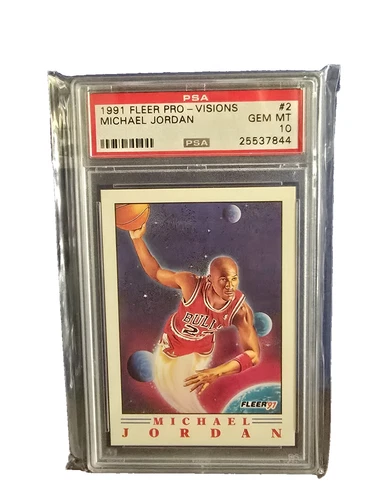 1991 MICHAEL JORDAN PSA 10 FLEER PRO-VISIONS GEM MINT CLEAN