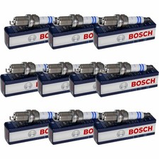 10x BOSCH Zündkerze Doppelplatin für Audi A6 4F2 C6 3.2 FSI quattro Saab 9-3