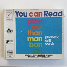 Milton Bradley You Can Read Game Phonetic Drill Cards 8252 Vintage, Homeschool