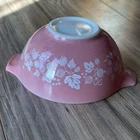 Vintage PYREX Pink Gooseberry Cinderella Mixing Bowl #442 1-1/2Qt Htf