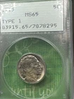 1913 Indian Head Buffalo Nickel Type 1 MS65 PCGS Rattler