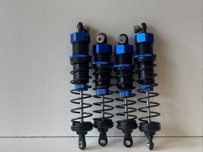 FTX Zorro Nitro 4 Stück Stoßdämpfer vorne und hinten blau Aluminium