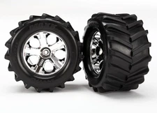 Traxxas 6771 - Maxx Tires, All-Star 2.8" Wheels, Chrome (2)