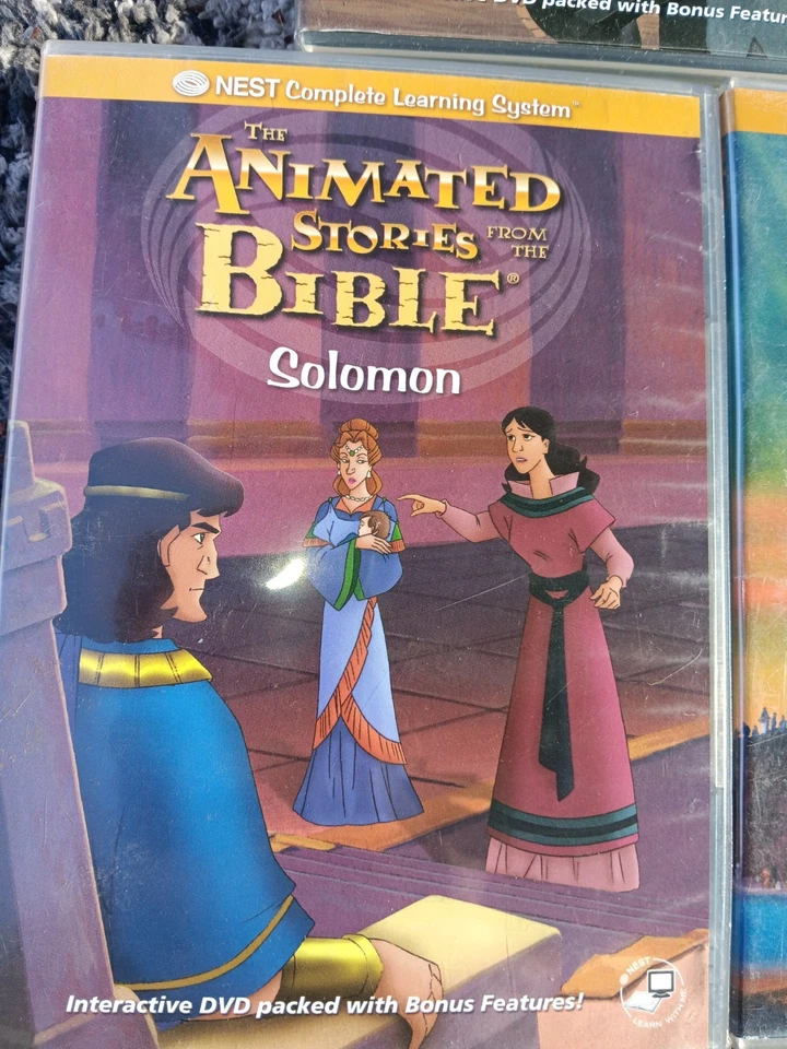 Lot of 7 Nest Complete Learning System the Animated Stories Bible And Heros - Image 4 of 4