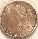 1887 P Morgan AU/BU beautiful coin could go either way free shipping Sigma test+