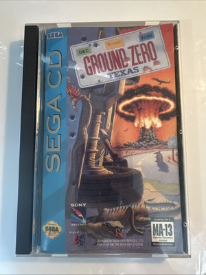 Ground Zero Texas (Sega CD, 1993) Complete CIB - Tested