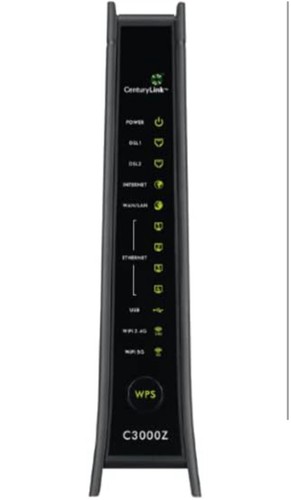 CenturyLink C3000Z Zyxel Single/Bonded/Fiber 2.4GHz and 5GHz WiFi Modem/Router