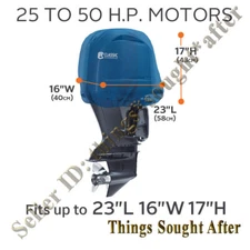 25-50 HP Outboard Boat Motor Cover Mercury Johnson Yamaha Honda Suzuki & Others