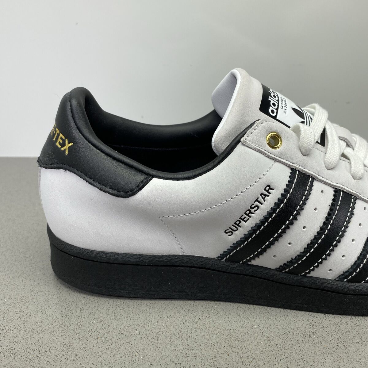 Adidas Superstar GTX Gore-Tex Mens Shoes Suede White Black Adidas Superstar GTX Gore-Tex Mens Shoes Suede White Black